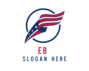 United States - American National Flag logo design