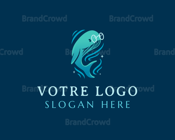 Sea Ocean Whale Logo