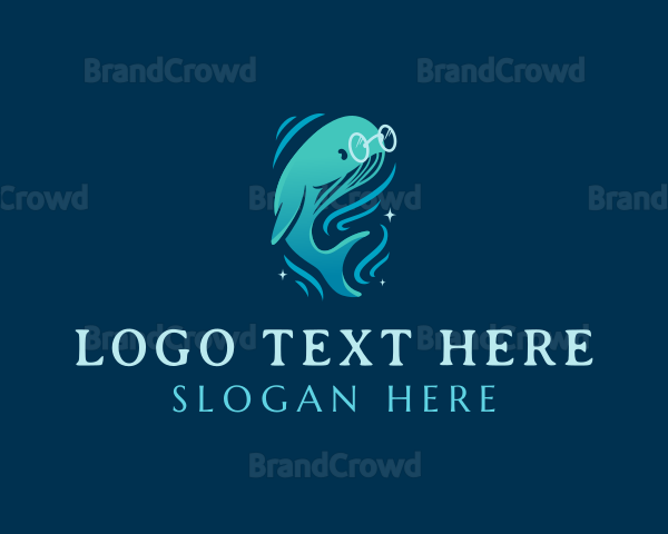 Sea Ocean Whale Logo