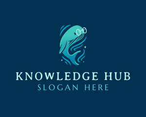 Sea Ocean Whale logo design