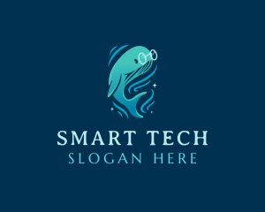 Smart - Sea Ocean Whale logo design