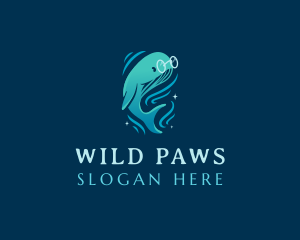 Mammal - Sea Ocean Whale logo design