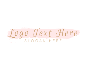 Script - Beauty Company Watercolor logo design