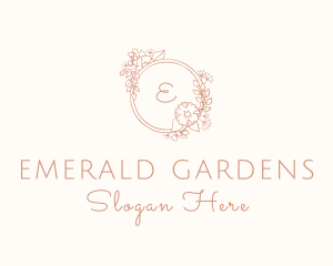 Marigold Flower Wedding Planner logo design