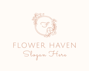 Marigold Flower Wedding Planner logo design