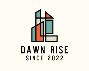 Stained Glass Building logo design