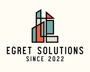 Stained Glass Building logo design