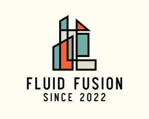 Stained Glass Building logo design