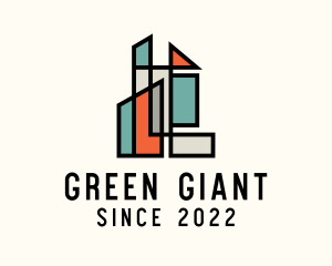 Stained Glass Building logo design