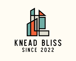 Stained Glass Building logo design