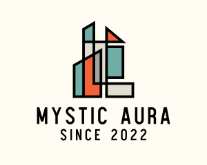 Stained Glass Building logo design