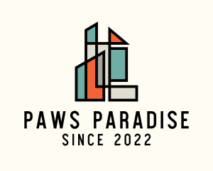 Stained Glass Building logo design