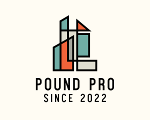 Stained Glass Building logo design