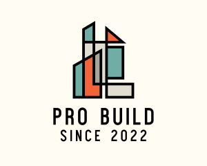 Stained Glass Building logo design