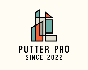 Stained Glass Building logo design