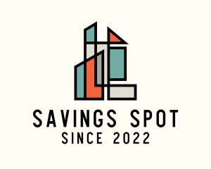 Stained Glass Building logo design