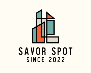 Stained Glass Building logo design