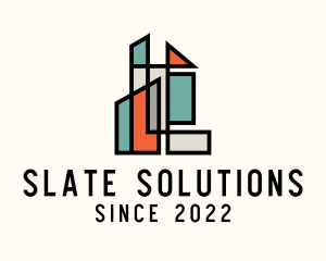 Stained Glass Building logo design