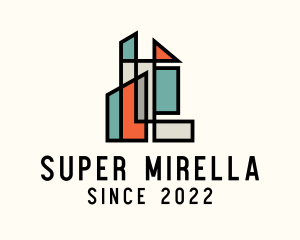 Stained Glass Building logo design