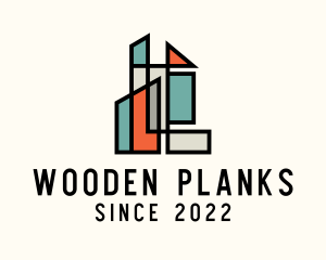 Stained Glass Building logo design