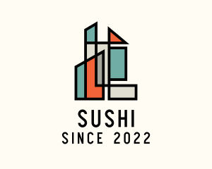 Stained Glass Building logo design