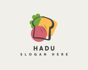 Quick Lunch - Fresh Sandwich Snack logo design