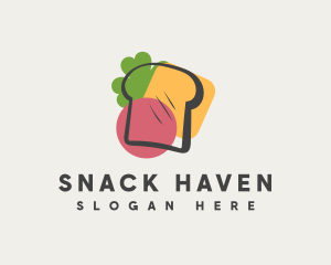 Snack Bar - Fresh Sandwich Snack logo design