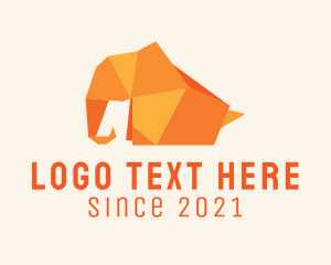 Tissue Paper - Elephant Trunk Origami logo design