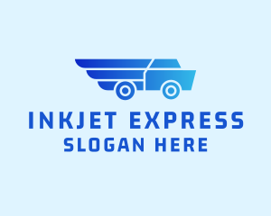 Express Cargo Truck  logo design