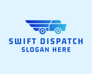 Dispatcher - Express Cargo Truck logo design