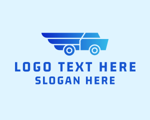Freight - Express Cargo Truck logo design