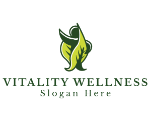 Human Leaves Wellness logo design