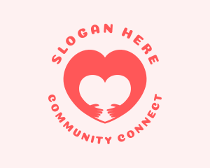 Hug Heart Cooperative logo design