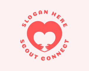 Hug Heart Cooperative logo design