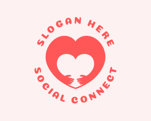 Hug Heart Cooperative logo design