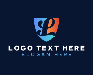 Negative Space - Shield Tech Media logo design