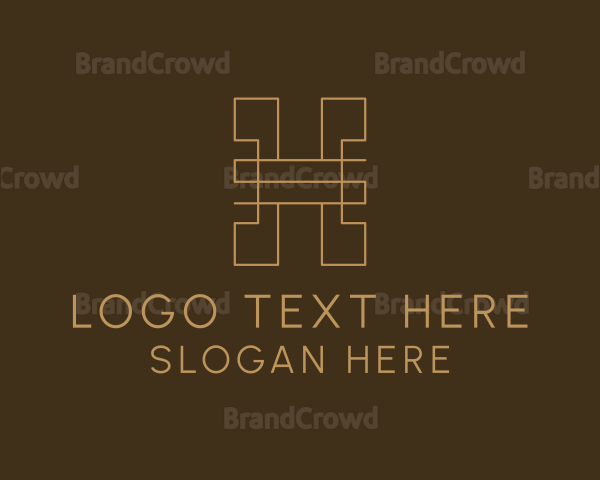 Geometric Business Letter H Logo