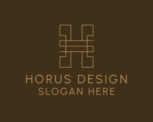 Luxury Business Letter H logo design