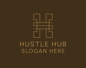 Luxury Business Letter H logo design