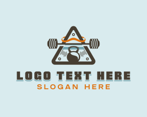Excercise Equipment - Gym Fitness Bodybuilding logo design