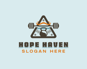 Excercise Equipment - Gym Fitness Bodybuilding logo design