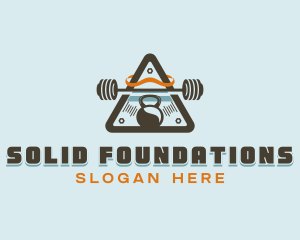 Kettlebell - Gym Fitness Bodybuilding logo design