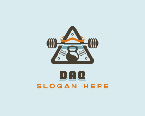 Emblem - Gym Fitness Bodybuilding logo design