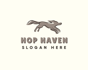 Hop - Pet Dog Run logo design