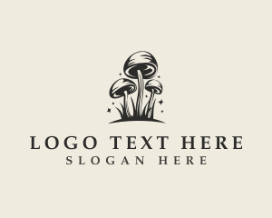 Ingredient - Mushroom Fungi Psychedelic logo design