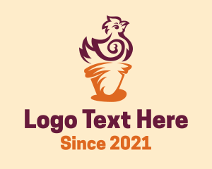 Hen - Farming Chicken Hen logo design