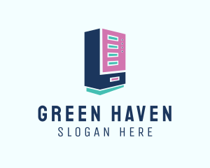 Cooler - Food Vending Machine logo design