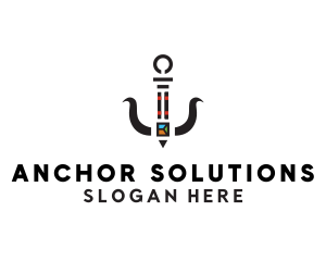 Anchor - Seafood Anchor Restaurant logo design