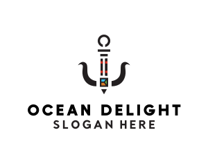 Seafood Anchor Restaurant logo design