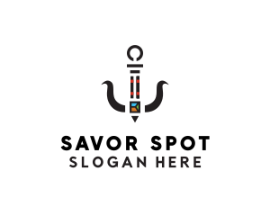 Seafood Anchor Restaurant logo design